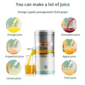 Electric Fruit Juicer Squeezer - Portable Wireless Machine For Orange Lemon USA