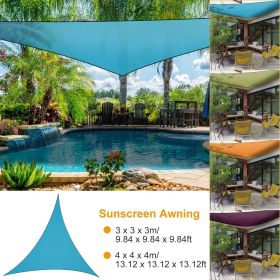 13.12ft Shade Sail Patio Cover Shade Canopy Camping Sail Awning Sail Sunscreen Shelter Triangle Cover