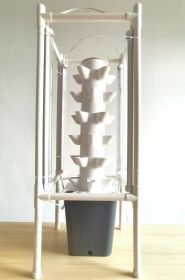 Tower Garden Hydroponic Growing System with Led Grow Light,6 Layers 30 Holes Vertical Garden Planter,Indoor Garden Kit