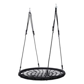 Detachable Spider Web Tree Swing Outdoor Safe and Durable Kids Hanging Platform Swing Seat for Children Adults Backyard Garden
