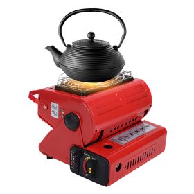 2 in 1 Portable Butane Burner Heater Outdoor Butane Gas Heater Warmer Heating Cooking Stove Cooker for Camping Fishing RV Travel