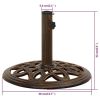 Umbrella Base Bronze 15.7"x15.7"x12.6" Cast Iron