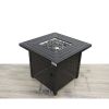 Living Source International 25" H Steel Outdoor Fire Pit Table with Lid ( Grey )