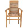 7 Piece Patio Dining Set Solid Teak Wood