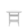 HDPE Patio Bar Table Set High Top Outdoor Table and Chairs Set of 5 Bar Table & Stools Set with Tall Adirondack Chairs Set for 4