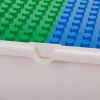 Multifunctional Rectangular Building Block Table - Red and Blue (with DIY Blocks)
