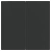 5 Piece Patio Dining Set with Cushions Black and Gray Poly Rattan