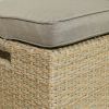 TOPMAX 6 Piece Outdoor Rattan Wicker Set Patio Garden Backyard Sofa, Chair, Stools and Table