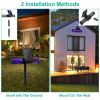 Solar Powered Bug Zapper LED Mosquito Killer Lamp Electronic Pest Control
