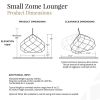 Small Zome Lounger - Sandstone