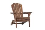 Wooden Outdoor Folding Adirondack Chair Set of 2 Wood Lounge Patio Chair for Garden,Garden, Lawn, Backyard, Deck, Pool Side, Fire Pit,Half Assembled,