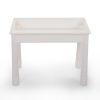Multifunctional Rectangular Building Block Table - Red and Blue (with DIY Blocks)