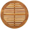 Patio Bar Table Ø23.6"x41.3" Solid Wood Acacia
