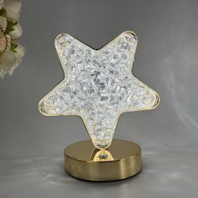 Star Moon Charging Touch Touch Small Night-light Table Lamp (Option: Rechargeable-XINGX)