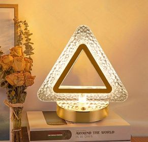 Star Moon Charging Touch Touch Small Night-light Table Lamp (Option: Rechargeable-Triangle)