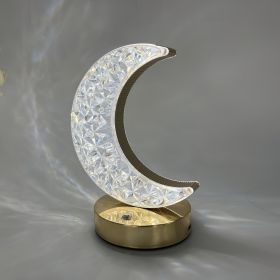 Star Moon Charging Touch Touch Small Night-light Table Lamp (Option: Rechargeable-Moon)