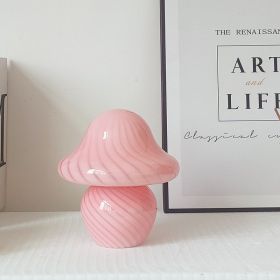 Home American Mushroom Decorative Lamp (Option: Twill pink-EU)