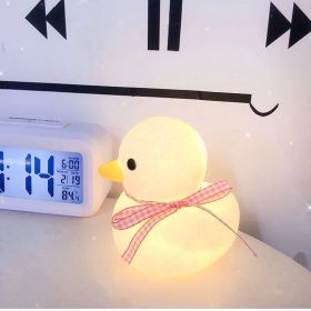 Cartoon Luminous Night Market Stall Led Small Night Lamp Christmas Gift (Option: Big Duck Pink)