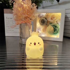 Cartoon Luminous Night Market Stall Led Small Night Lamp Christmas Gift (Option: White Rabbit Small Size)