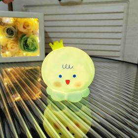 Cartoon Luminous Night Market Stall Led Small Night Lamp Christmas Gift (Option: Octopus Blue)