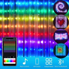 Programmable Magic Curtain Light Controlled By APP (Option: Magic APP400 light-1X1M-US)