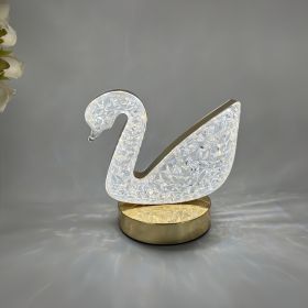 Star Moon Charging Touch Touch Small Night-light Table Lamp (Option: Rechargeable-Swan)