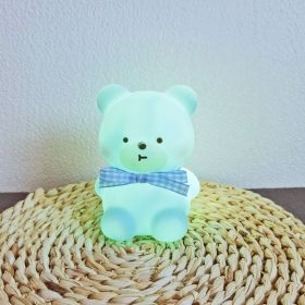 Cartoon Luminous Night Market Stall Led Small Night Lamp Christmas Gift (Option: Colorful Bear Blue)