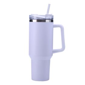 30OZ Straw Coffee Insulation Cup With Handle Portable Car Stainless Steel Water Bottle LargeCapacity Travel BPA Free Thermal Mug (Capacity: 1PC)