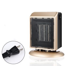 Cartoon Mini Heater Small Desktop Heater Lovely Household Electric Heater (Type: golden US 110v)
