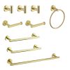 9 Piece Stainless Steel Bathroom Towel Rack Set Wall Mount