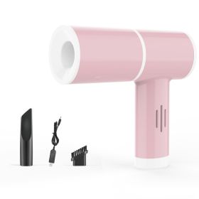 Car Vacuum Cleaner Wireless Mini Handheld Portable Car Dual-use (Color: pink)