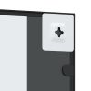 Wall Mirror Black 15.7"x31.5" Rectangle Iron