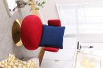 Swivel Accent Chair Armchair, Round Barrel Chair in Fabric for Living Room Bedroom