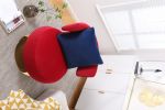Swivel Accent Chair Armchair, Round Barrel Chair in Fabric for Living Room Bedroom