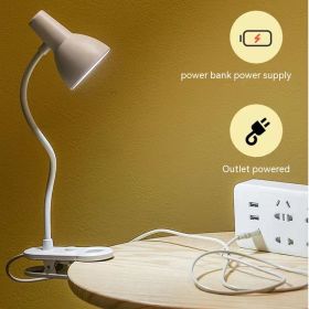 New Fashion USB Bedside Reading Light (Option: Clip USB Type Pearl White)