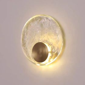 New Nordic Modern Light Luxury Crystal Copper Wall Lamp (Option: 220V Three Color Light-200mm)