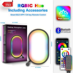 Smart RGB Ambience Light (Option: English Color Box Packaging-Bluetooth Version Black)