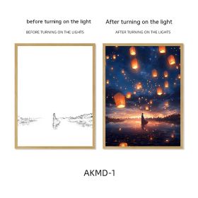 Couple Watch Fireworks Healing Lighting Painting Small Night Lamp Pendulum Painting (Option: AKMD1-Large Style 3)