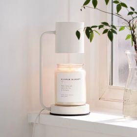 Bedroom Aromatherapy Lamp, Smokeless Candle Table Lamp (Option: Upgrade Timing Dimming US-Moon White Metal Base)