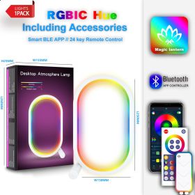 Smart RGB Ambience Light (Option: English Color Box Packaging-Bluetooth Version White)