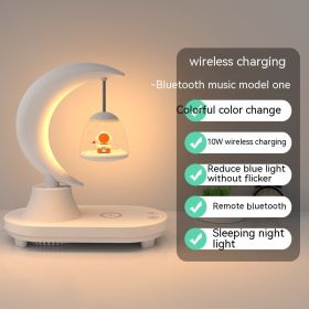 Bluetooth Speaker Bedside Seven-color Atmosphere Small Night Lamp Wireless Charging (Option: 5w-astronaut-wireless charge)
