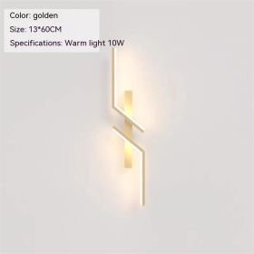 Modern Minimalist Strip Wall Lamp (Option: Gold 60cm-Warm Light)