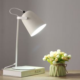 Creative Bedroom LED Bedside Table Lamp (Option: Simple White-5W Warm Light-220V US)