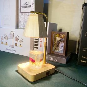 Aromatherapy Wax Melting Lamp Made Entirely Of Wood With USB (Option: Rotating Dimming Country 220V-Lifting)